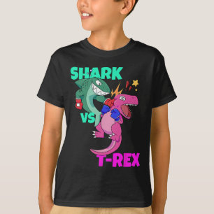 Shark Vs Dinosaur T Rex Boxhandschuhe für Kinder J T-Shirt