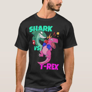 Shark Vs Dinosaur T Rex Boxhandschuhe für Kinder J T-Shirt