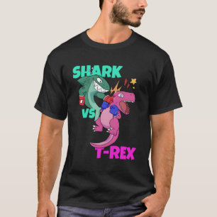 Shark Vs Dinosaur T Rex Boxhandschuhe für Kinder J T-Shirt