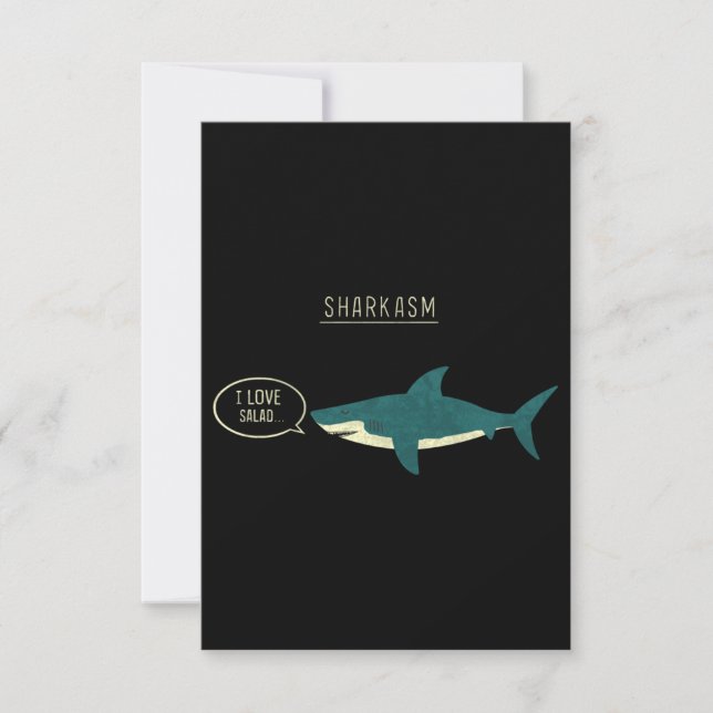 Sharkasm Classic Mitteilungskarte (Vorderseite)