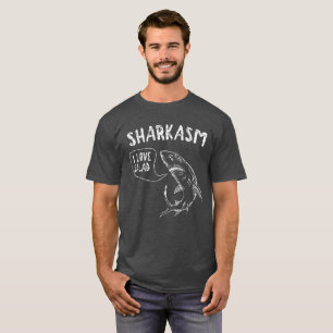 Sharkasm mit Haifisch-Sprichwort "ich Liebe-Salat T-Shirt