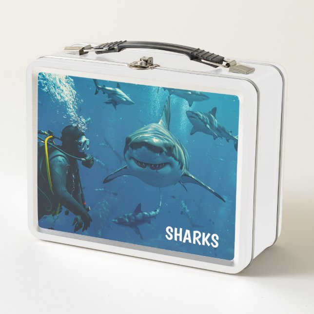 Sharks Metal Lunch Box (Vorderseite)