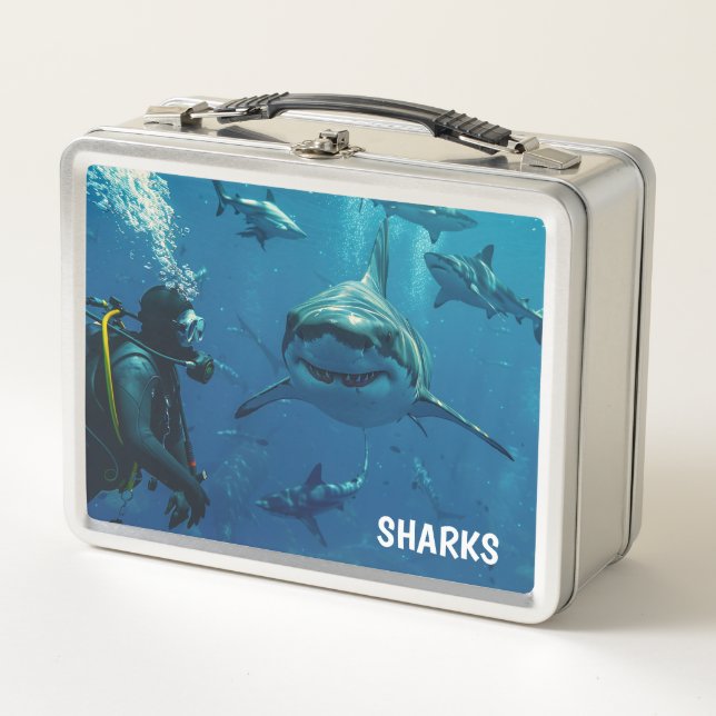 Sharks Metal Lunch Box (Vorderseite)