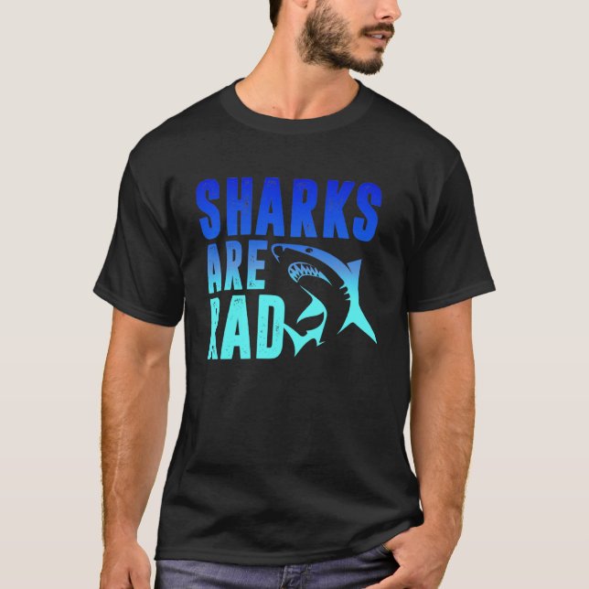 SHARKS SIND KRASSE Hai-Jungen-Kleinkind-Kinderschu T-Shirt (Vorderseite)