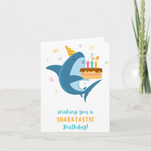 Sharktastic Puns Geburtstagskarte Karte
