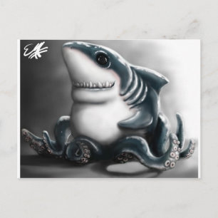 SHARKTOPUS POSTKARTE