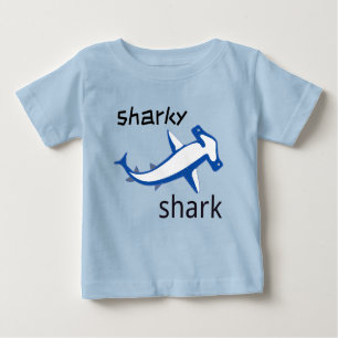 Sharky Shark Baby T - Shirt Light Blue