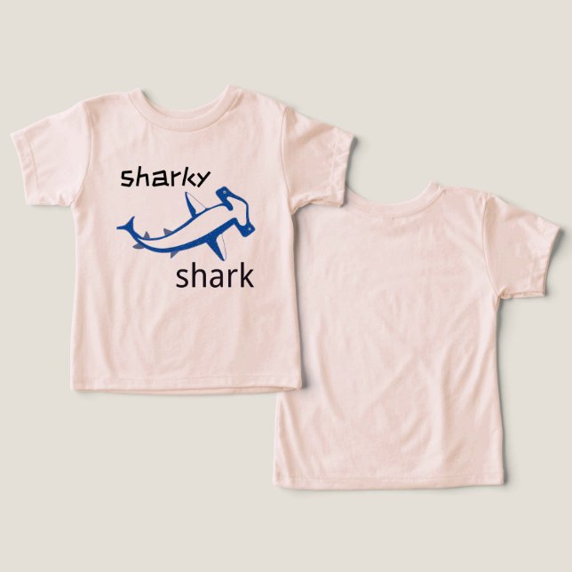 Sharky Shark Light Blue Boys (Design Vorderseite & Rückseite)