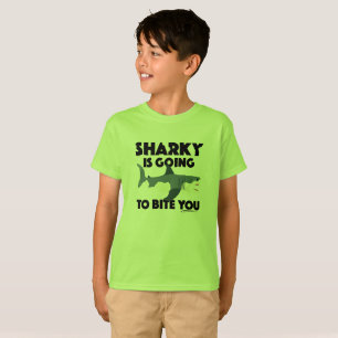 Sharky Wird Dich Beissen Design - Kinder Basic T T-Shirt