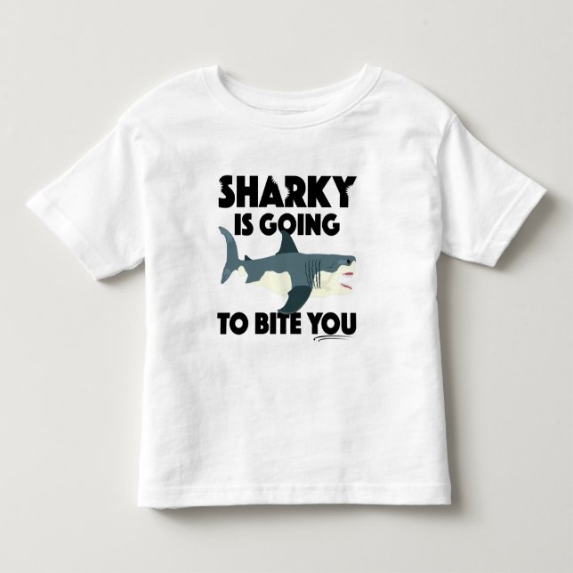 Sharky wird Ihnen Design beibringen - Kleinkind Fi T-shirt (Vorderseite)