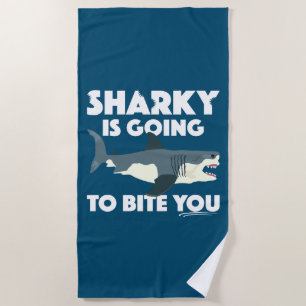 Sharky wird Ihnen Design beibringen - Strandtuch