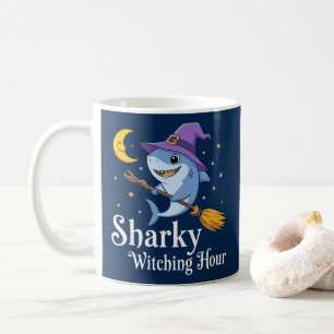 Sharky Witching Hour Halloween Shark Kaffeetasse
