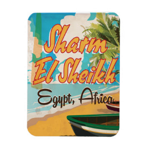 Sharm El Sheikh - Ägypten Vintage-Reiseposter Magnet