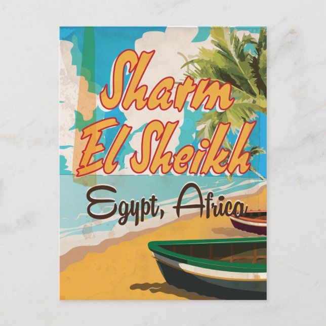 Sharm El Sheikh - Reiseplakat für Ägypten Postkarte (Vorderseite)