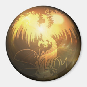 Sharm Phoenix runder Magnet