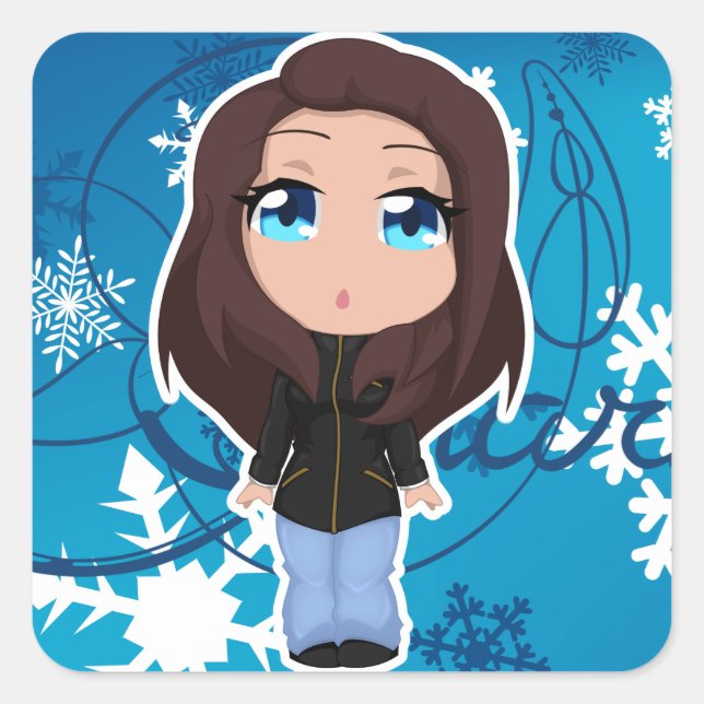 Sharm-Urlaubsticker Quadratischer Aufkleber (Vorderseite)