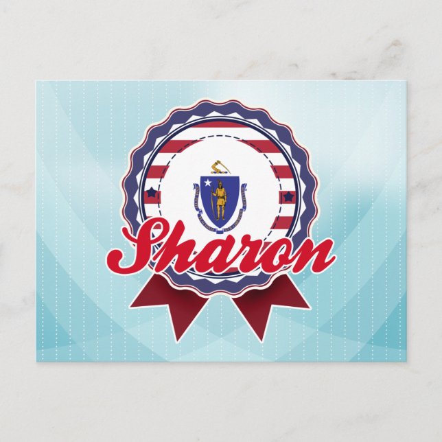Sharon, MA Postkarte (Vorderseite)
