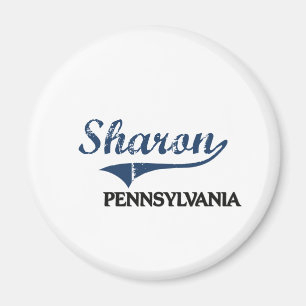 Sharon Pennsylvania City Classic Magnet
