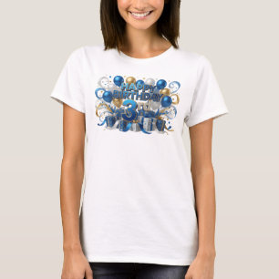 Sharp Blue HAPPY BIRTHDAY 3RD Tragbare Kunst T-Shirt