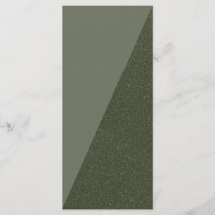 Sharp Diagonal Moss Green Menu Menükarte