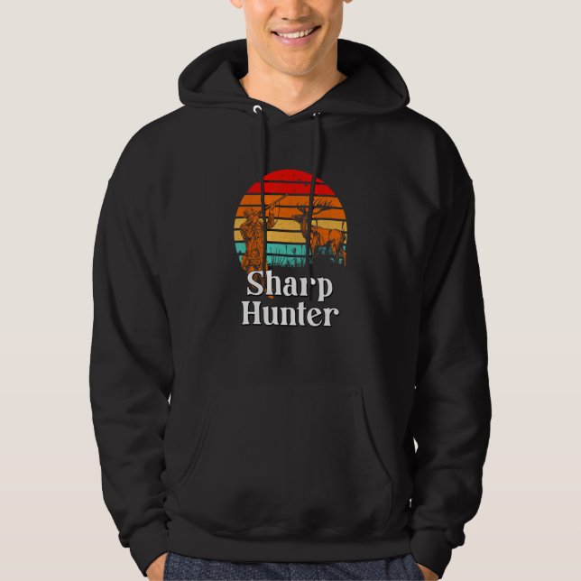 Sharp Hunter Fathers Day Hunting Parents Animal Sh Hoodie (Vorderseite)