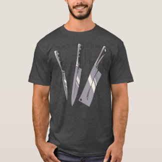 Sharp I Play mit Knives Koch Knife Kulinarische Fä T-Shirt