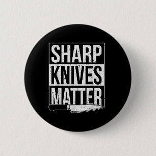 Sharp Knives , Cook Funny Kulinarischer Koch Button