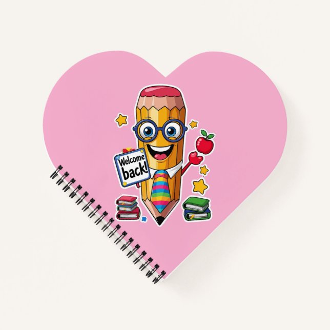 Sharp-Looking - Zurück zum Schulplaner Notizbuch (Vorderseite)