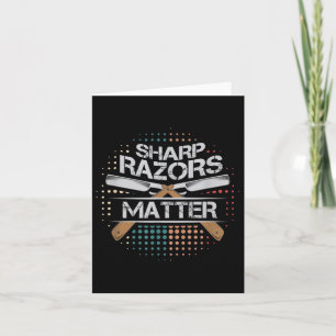 Sharp Razors Barbier Shop Rasiergeschenk Karte
