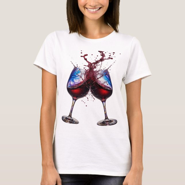 Sharp Silver CHEERS Textdesign T-Shirt (Vorderseite)