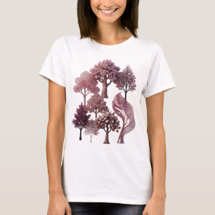 Sharp Silver-Edelstein-Bäume-Tee T-Shirt