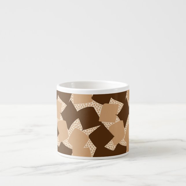 Sharp Start: Abstrakter geometrischer Sonnenunterg Espressotasse (Vorderseite)