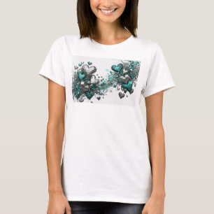 Sharp Teal ETERNAL LOVE Custom-T-Shirt T-Shirt