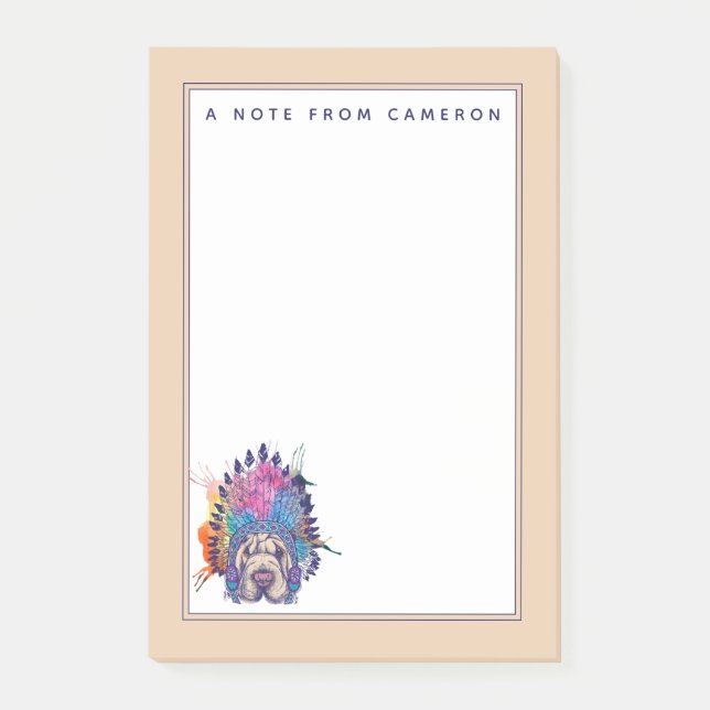 Sharpei addieren gebürtiger Ureinwohner-Leiter | Post-it Klebezettel (Vorderseite)