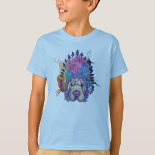 Sharpei gebürtiger Ureinwohner-Leiter T-Shirt