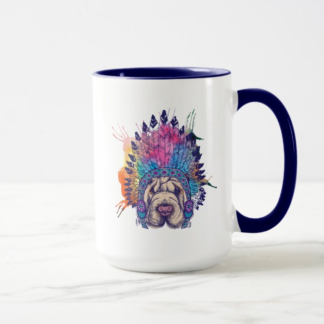 Sharpei gebürtiger Ureinwohner-Leiter Tasse (Rechts)