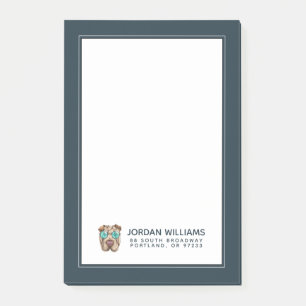 Sharpei in der Sonnenbrille   addieren Ihren Namen Post-it Klebezettel