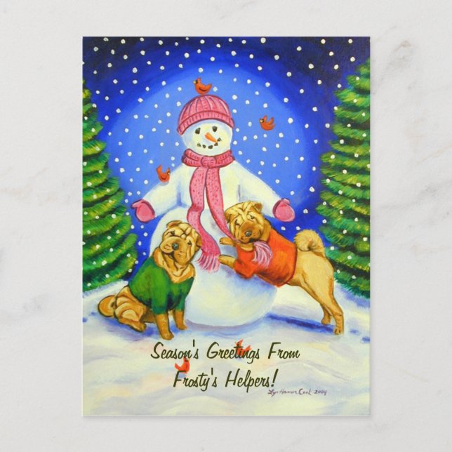 SharPei Postkarten (Vorderseite)