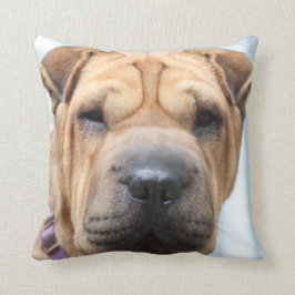 Sharpei Throw Pillow Kissen