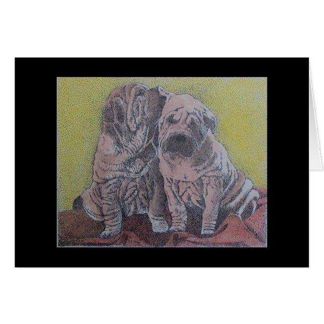 sharpei Welpen (Vorderseite (Horizontal))