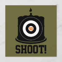 Sharpshooter's 50. Geburtstag - Jagen Einladung