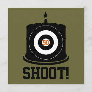 Sharpshooter's 50. Geburtstag - Jagen Einladung