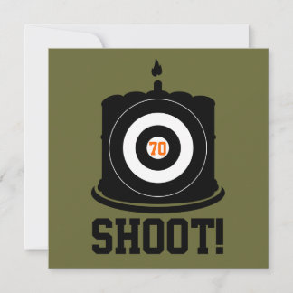 Sharpshooter's 70. Geburtstag - Jagen Einladung