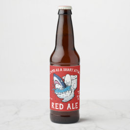 Shart Attack Funny Toilet Shark Bierflaschenetikett