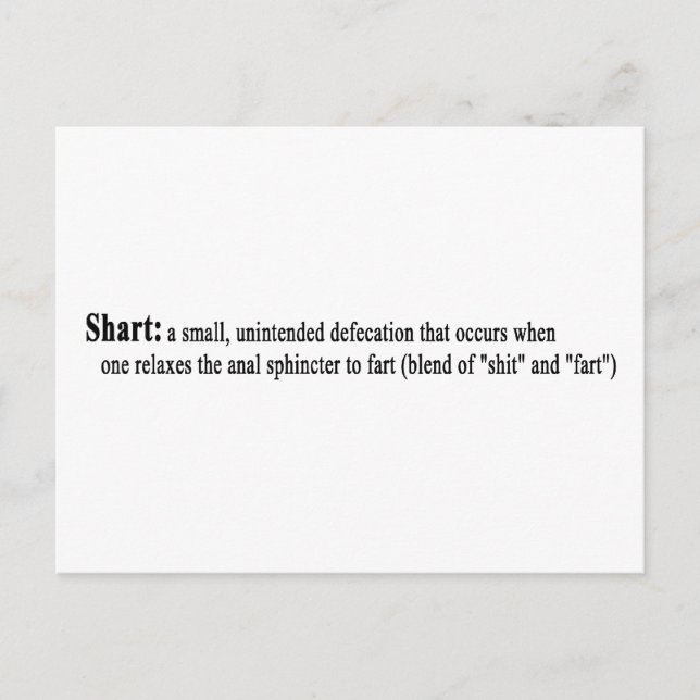 Shart Postkarte (Vorderseite)