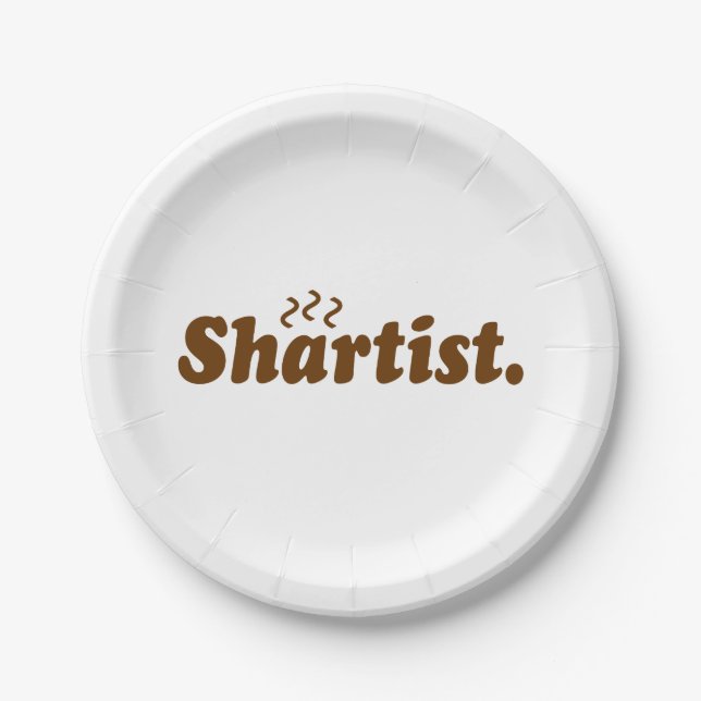 Shartist. Pappteller (Vorderseite)
