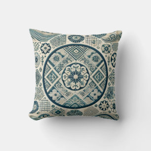 Shashiko-Inspiriertes Design 3 Kissen