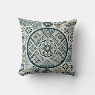 Shashiko-Inspiriertes Design 3 Kissen