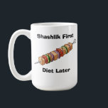 Shashlik Kaffeetasse<br><div class="desc">Shashlik is a popular dish in many countries of the Caucasus, Central Asia, and Eastern Europe, but it holds a special place in Georgian cuisine. This delicious skewered meat, often made from marinated chunks of beef, lamb, or pork, is grilled over an open flame, creating a smoky, savory flavor that’s...</div>