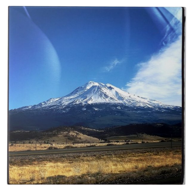 Shasta, CA Fliese (Vorderseite)
